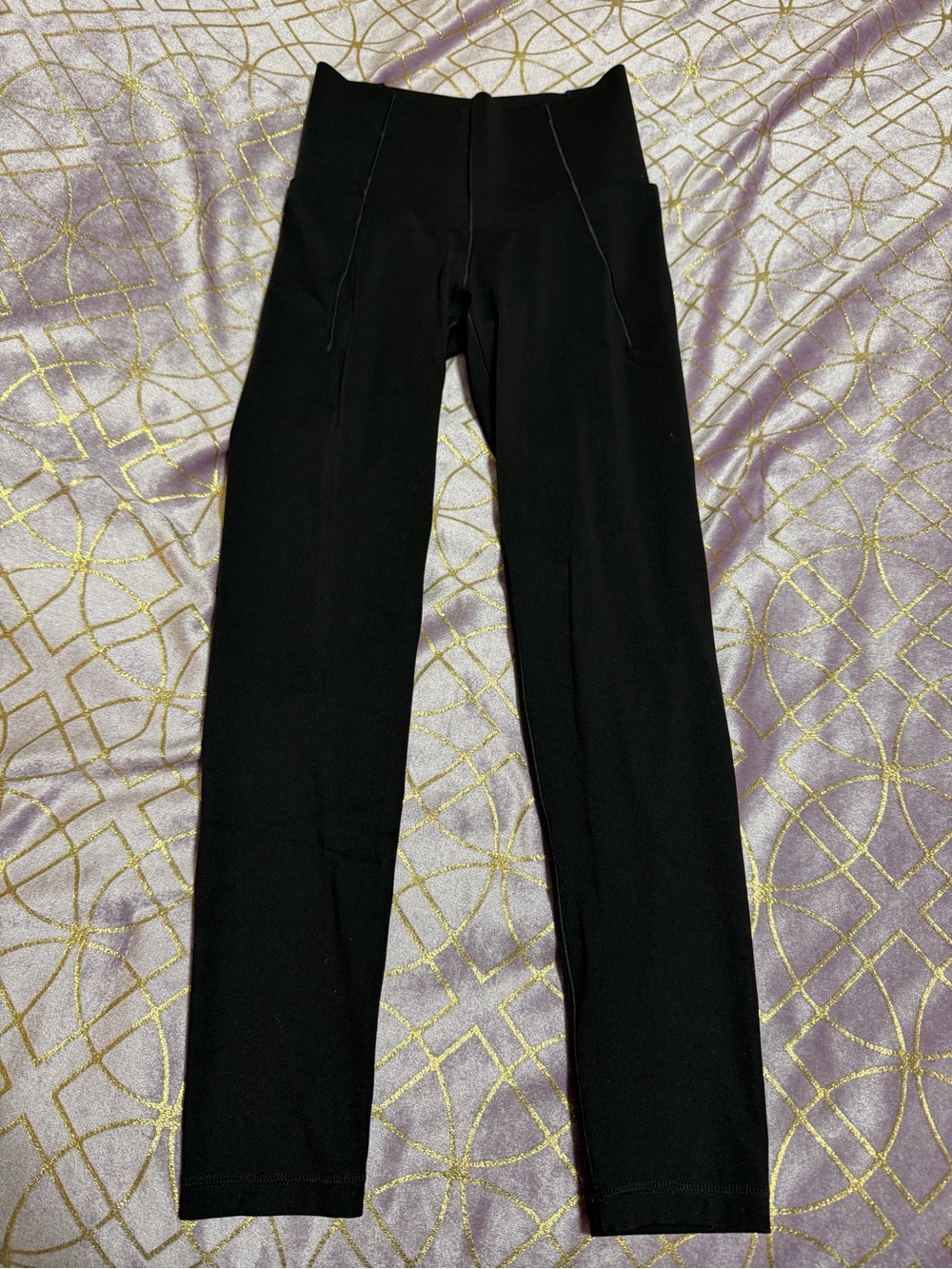 💥 WOMENS High-Rise Black Leggings with Slim Side Pockets